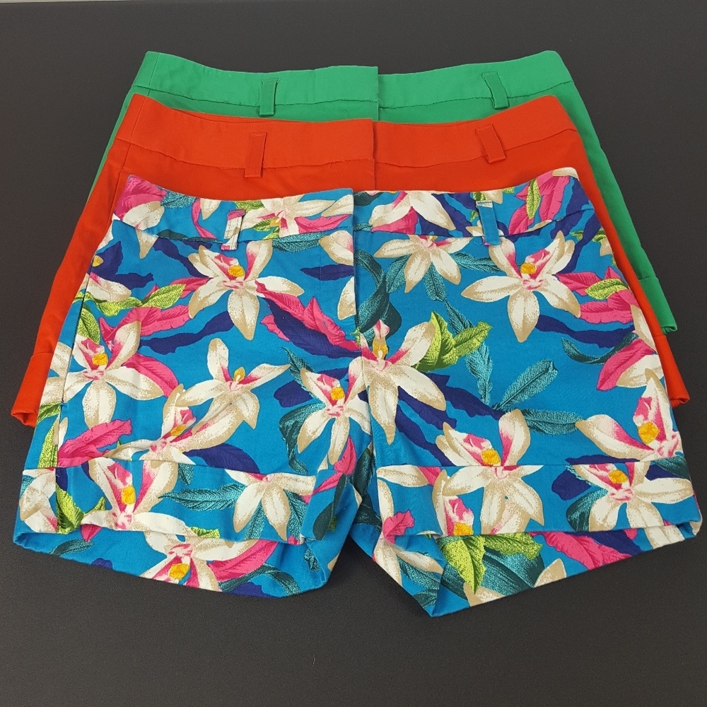 Three- Express flat front shorts